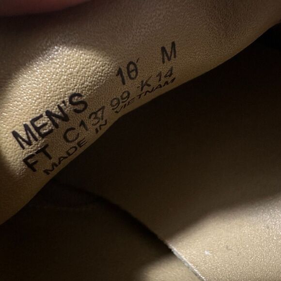 Cole‎ Haan Grand OS Mens 10 M Beige Suede Leather Oxford Plain Toe Casual FLAW - Picture 8 of 8